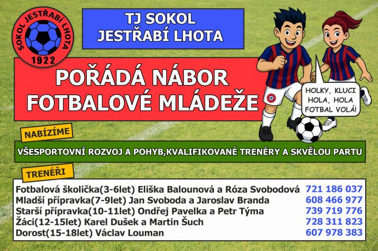 Plakát nábor fotbal 2025