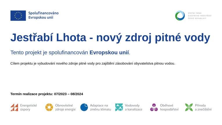 Plakát dotace SFŽP